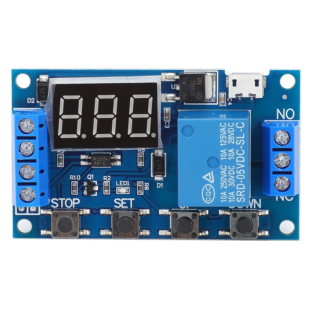 Relay Module Delay Power Off Disconnect Cycle Timing Circuit Switch...