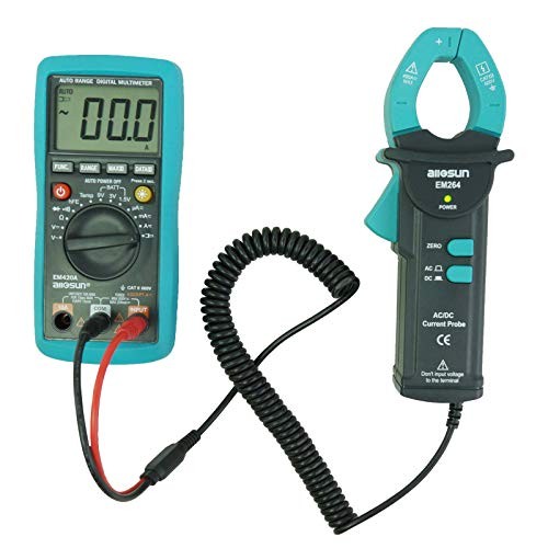 AC/DC Clamp Meter Multimeter 400A True RMS Current Tester, Hall Effect