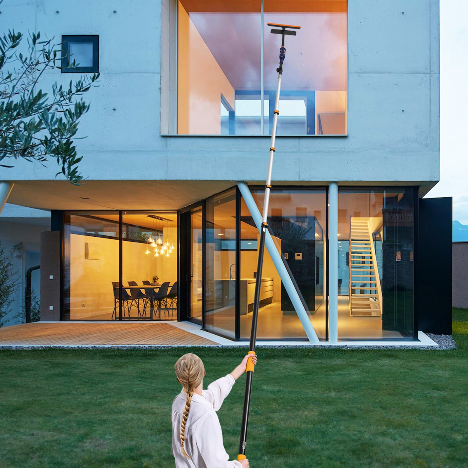 VEVOR Telescoping Extension Pole 7 to 30 FT Multi-Purpose for Painting Dusting