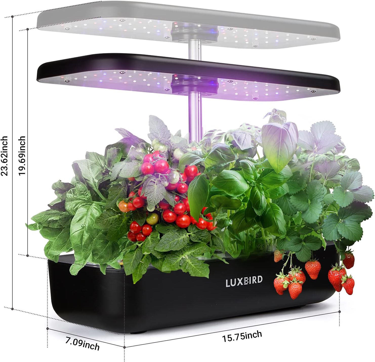 Hydroponics Growing System Indoor Herb Garden Starter Kit Plants Germination 36W