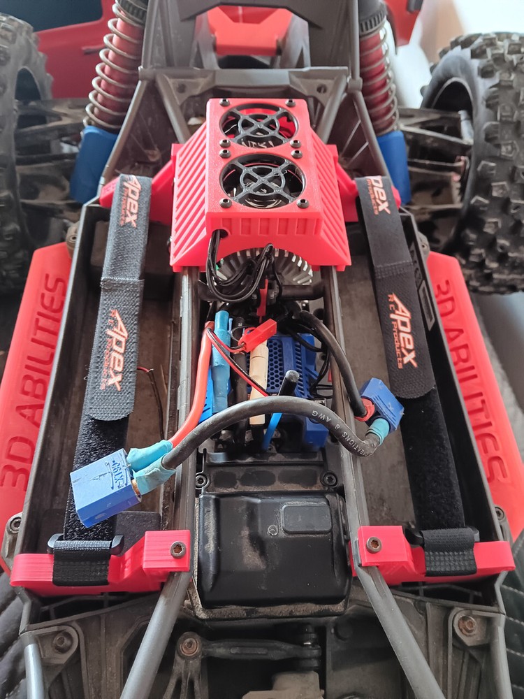 Battery Hold Down Mounts / Straps - Compatible w/ X-Maxx