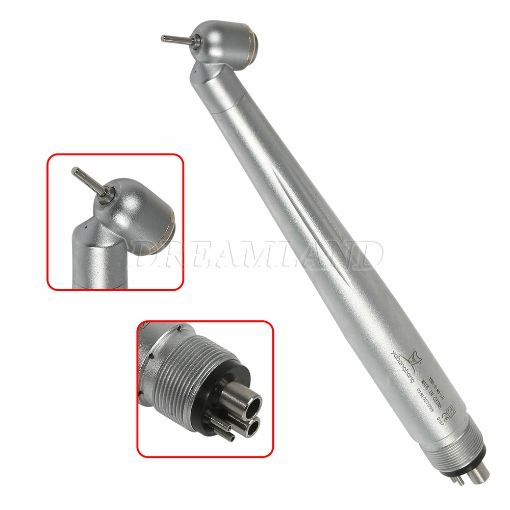 (LED E-generator) Dental 45 Degree High Speed Handpiece 4Hole