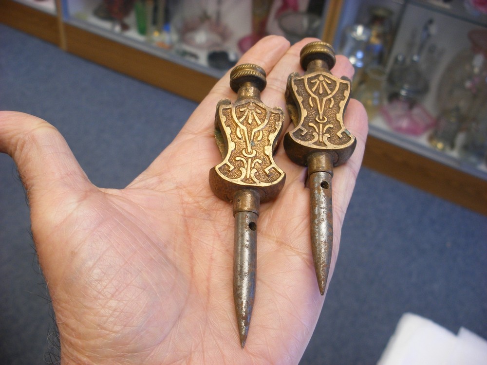 Antique Vintage 2 Stanley Tool Trammel Points