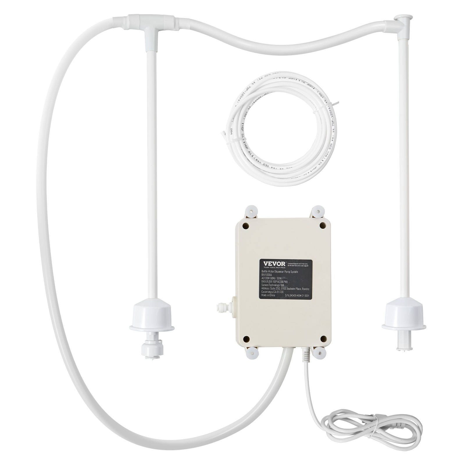 VEVOR 2x5 Gallon Bottled Water Dispenser Pump System Water Dispensing Jug Pump