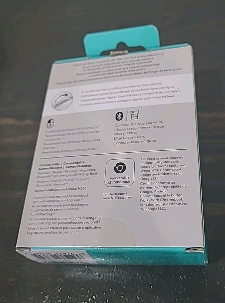 Logitech - Signature M650 Wireless Scroll Mouse with Silent Clicks - Rose L