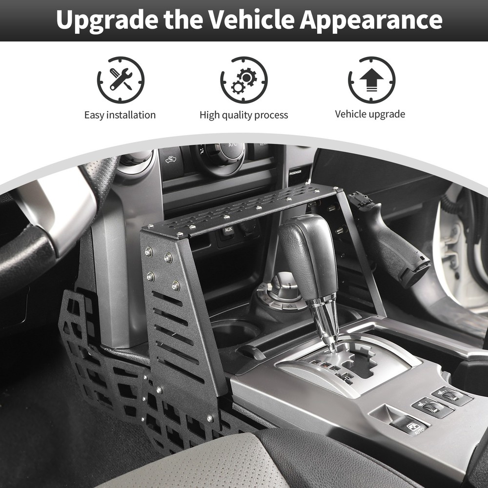 Fits For 4runner 2010+ Center Console MOLLE PANEL Bracket Rack