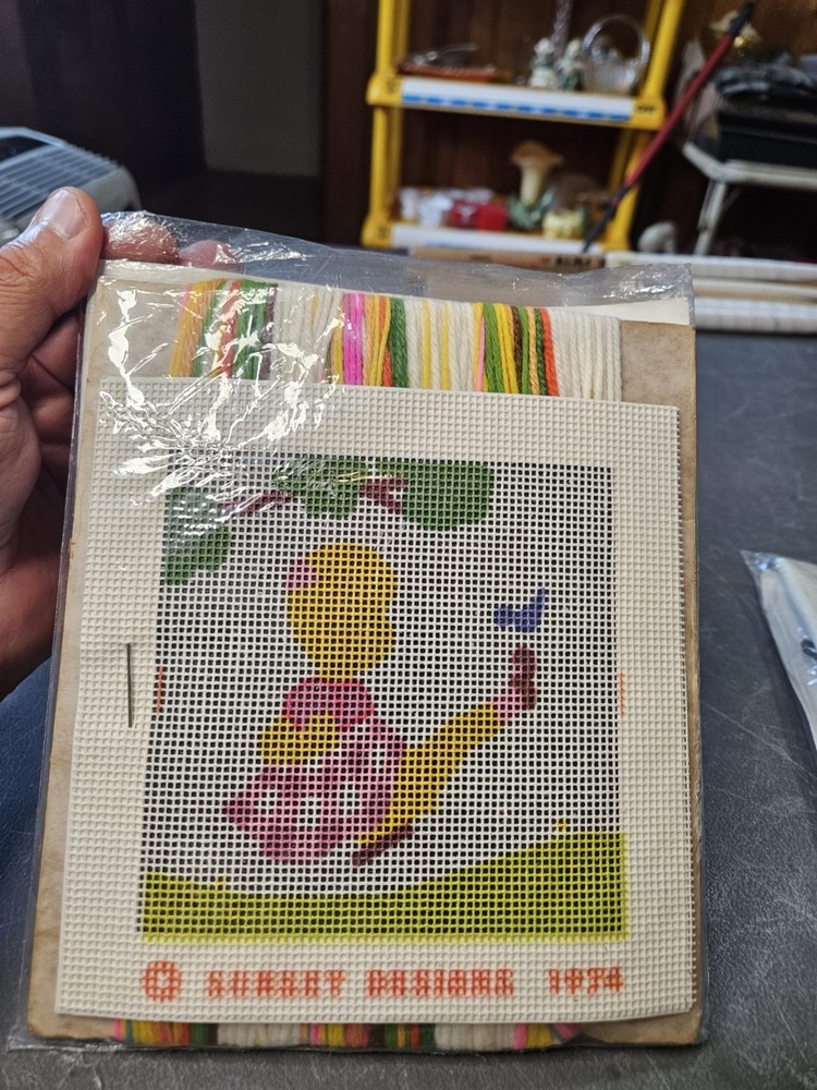2 Vintage Needle Point Kits From 1990 NOS Real Nice