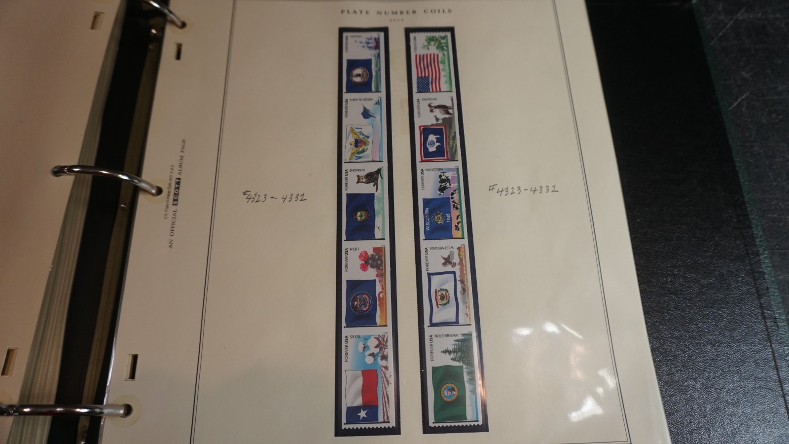 Gorgeous collection of Plate number coils in Scott album 1988-2015 MNH stamps