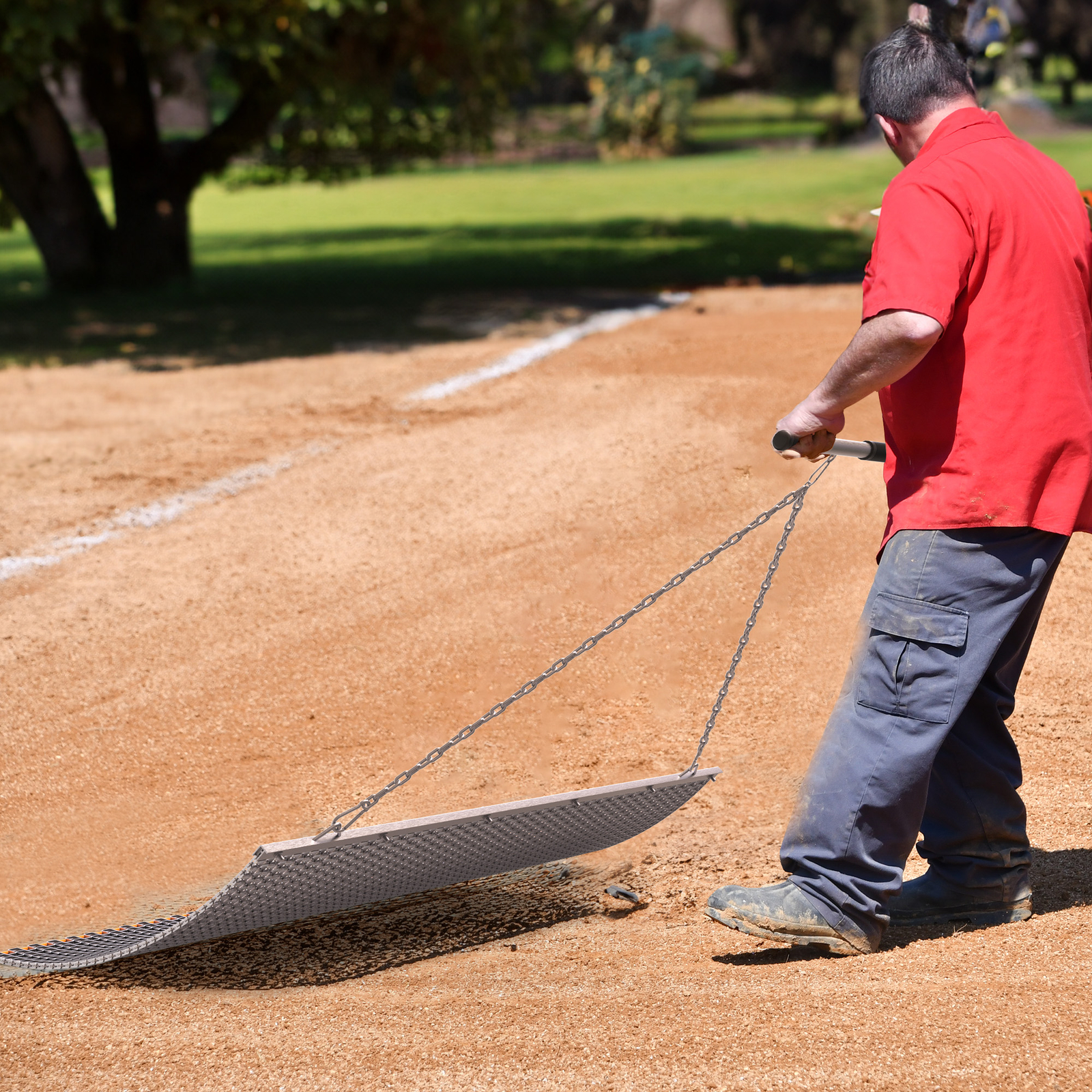 Heavy Duty ATV UTV Drag Mat - 6' x 3' with Zinc & Steel Mesh Construction