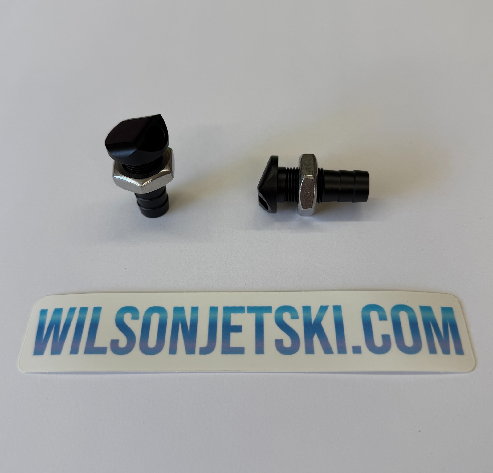 2x Jet Ski 3/8 Bypass Fitting 45deg Pisser Yamaha Kawasaki 440 550 650 750 Black