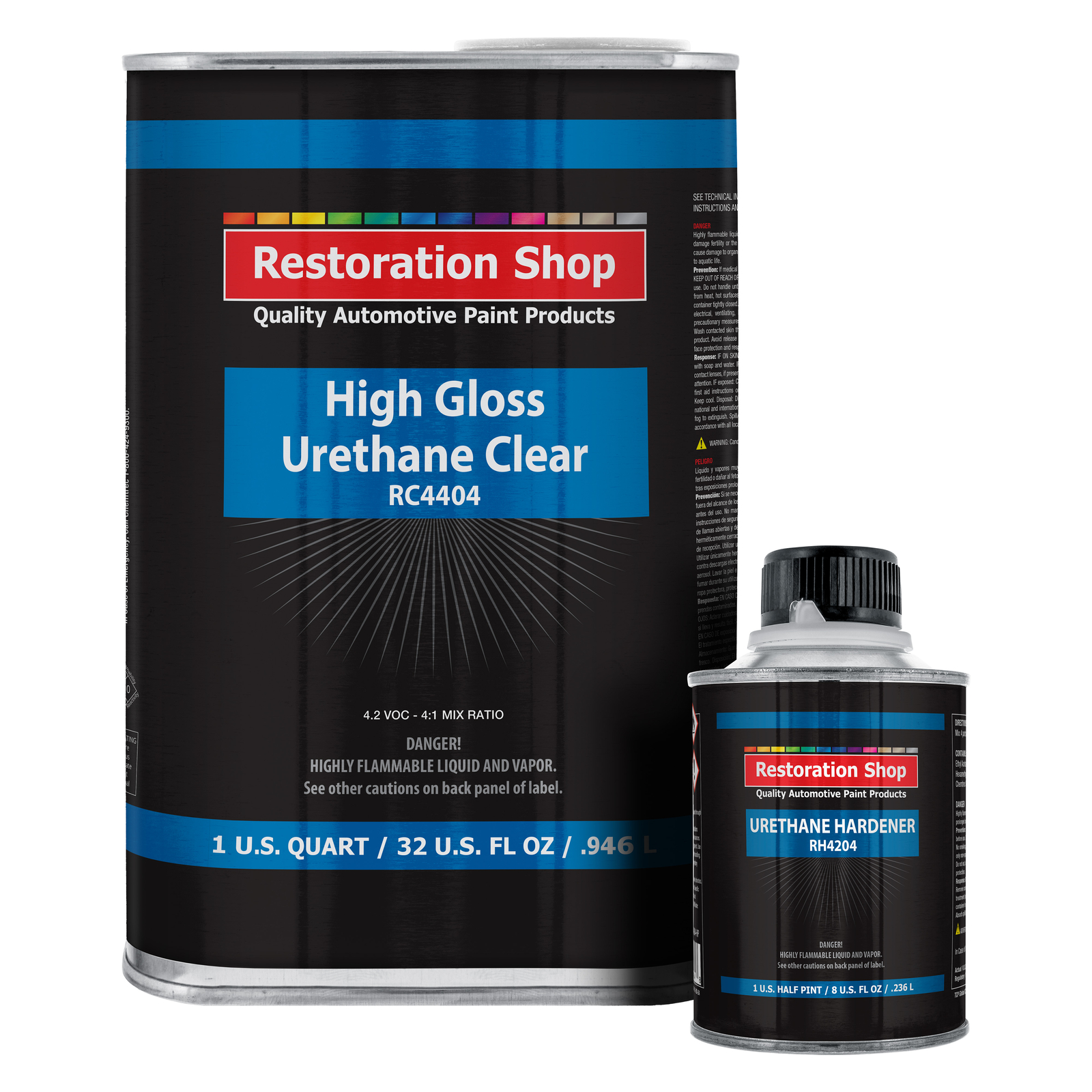 Restoration Shop 1.25 Quarts 2K Clear Coat Automotive Paint Kit - High Gloss