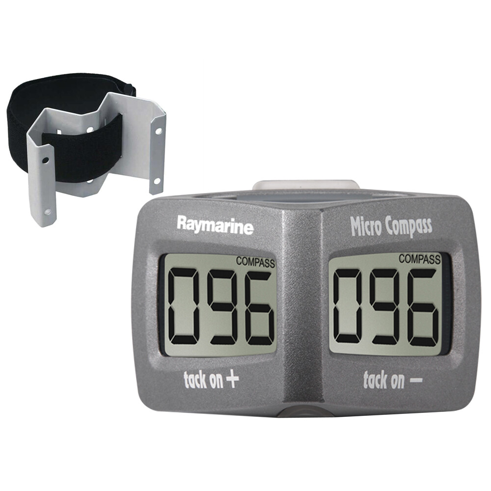 Raymarine T061 Wireless Micro Compass System with Strap Bracket for Sailing
