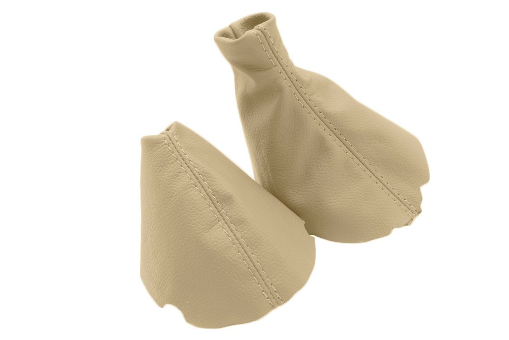 Automatic & E Brake Boot Leather Synthetic for BMW X5 E53 00-06 Beige