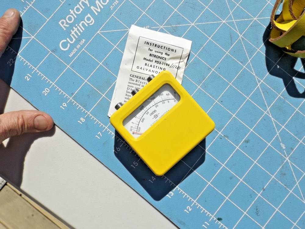 Yellow Bitronics PD3 +leather case-Blasting Galvanometer