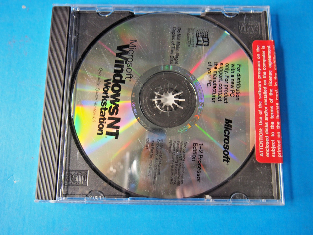 Microsoft Windows NT 4.0 Option Pack For Workstation PC CD-ROM