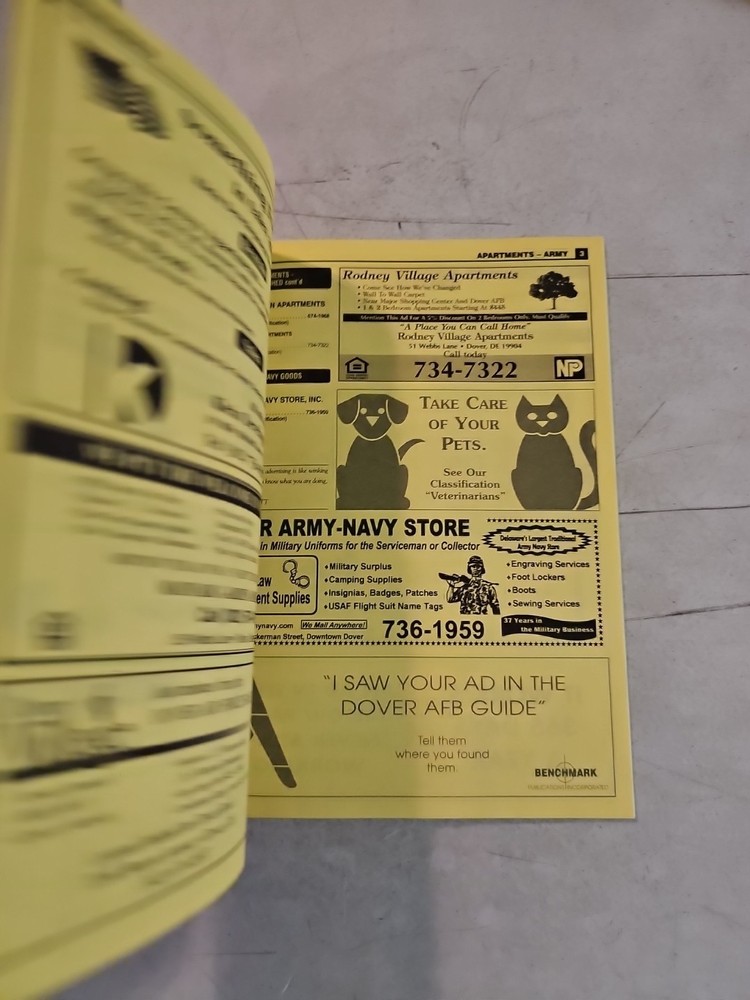 2000-2001 Dover Air Force Base Information Book. Dover, Delaware