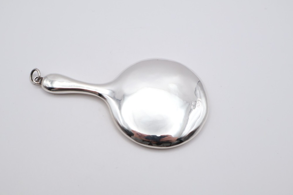 Antique Sterling Silver Chatelain Mirror Hallmarked Birmingham 1913