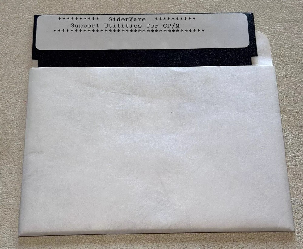 Siderware Support Utilities For CP/M & Pascal Apple II 5.25” Floppy 2-Sided