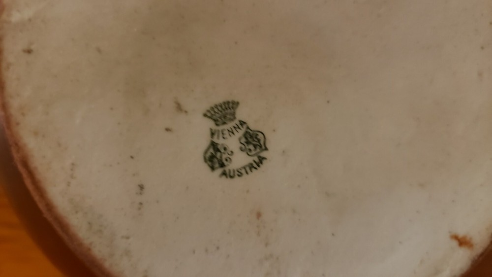 Vienna Austria Ceramic Pitcher/Corn Motif