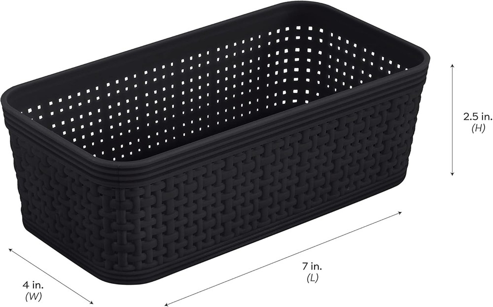 10 Piece Organizing Set Multiple Size Bins Multipurpose Office Desk Dorm