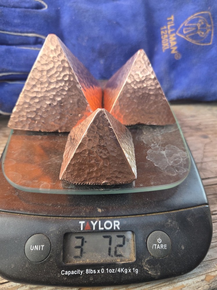 Solid Copper Puramids
