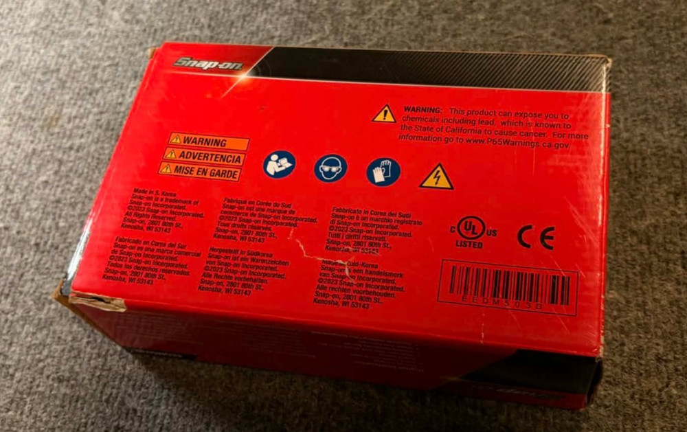 Snap-on Tools Nice EEDM503D Digital Multimeter With Soft Case And Test Leads