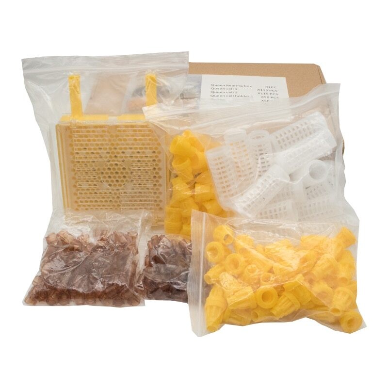 Beekeeping Kit Queen Bee Rearing System Larva Move Cage Beekeeper Supplies ]