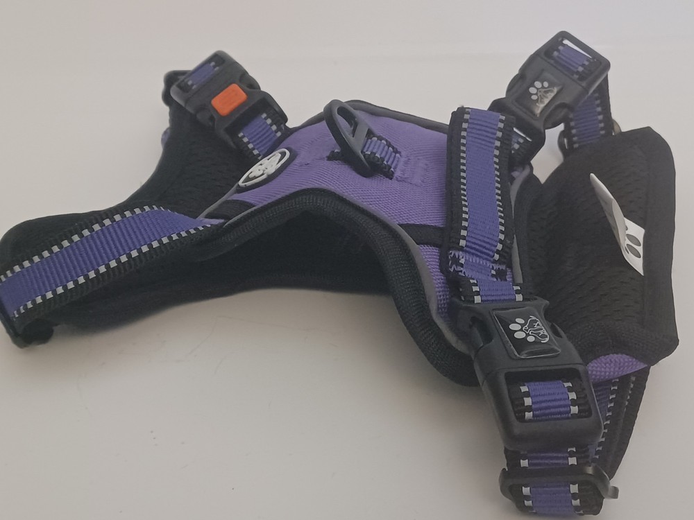 Dog Harness No-Pull, Control Handle, Padded Size Small Purple