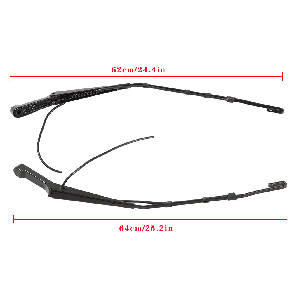 For 2004-2006 Dodge Sprinter Front Left&Right Wiper Arm Black ABS