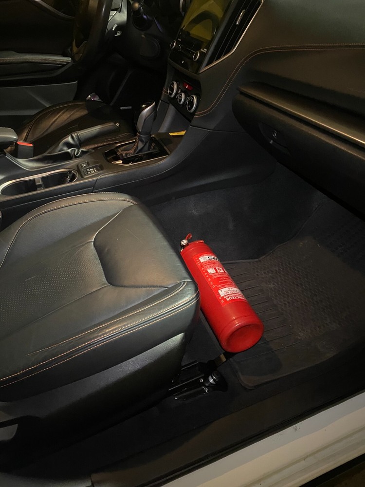 Fire extinguisher bracket for Subaru Crosstrek XV