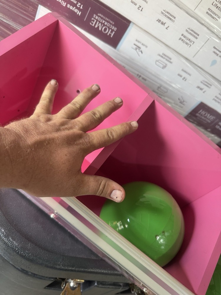 store display shelf container wall mounting clear front open Hanging Container