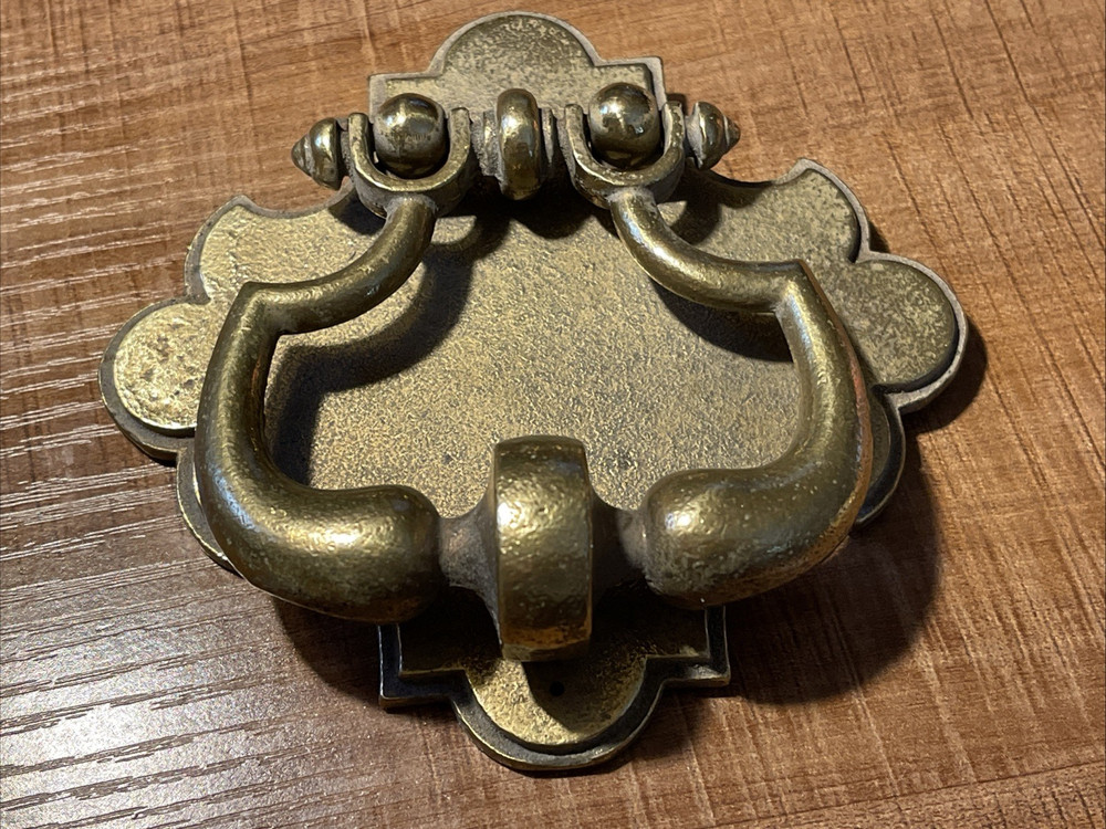 Vintage Solid Brass Door Knocker Architectural Hardware Heavy Duty 5"