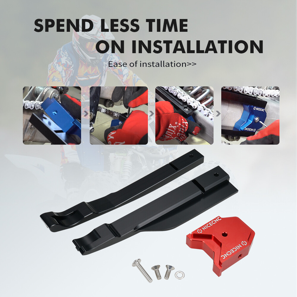 NiceCNC Swing Arm Chain Guide Slider Guard For Yamaha Raptor 700 YFM 700R Red