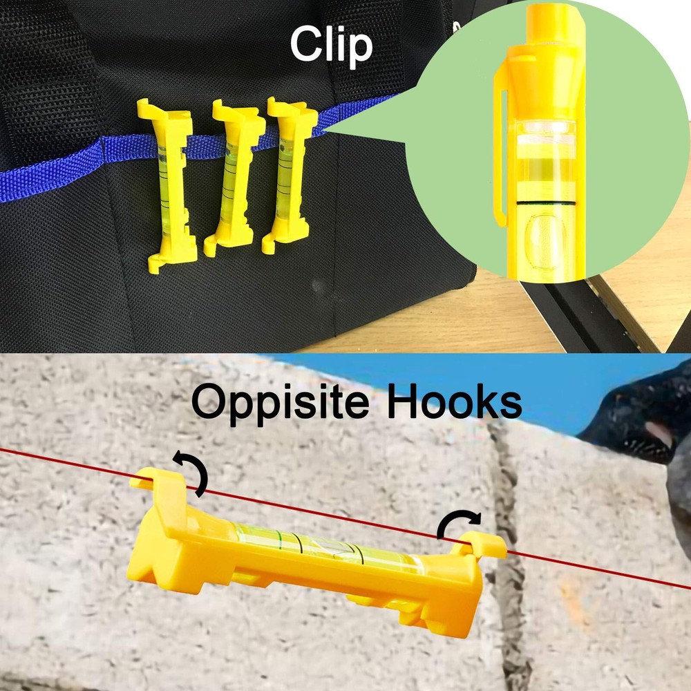 6 Pcs Hanging Line Level String Level Tools for Layout Brick Working Site Lining