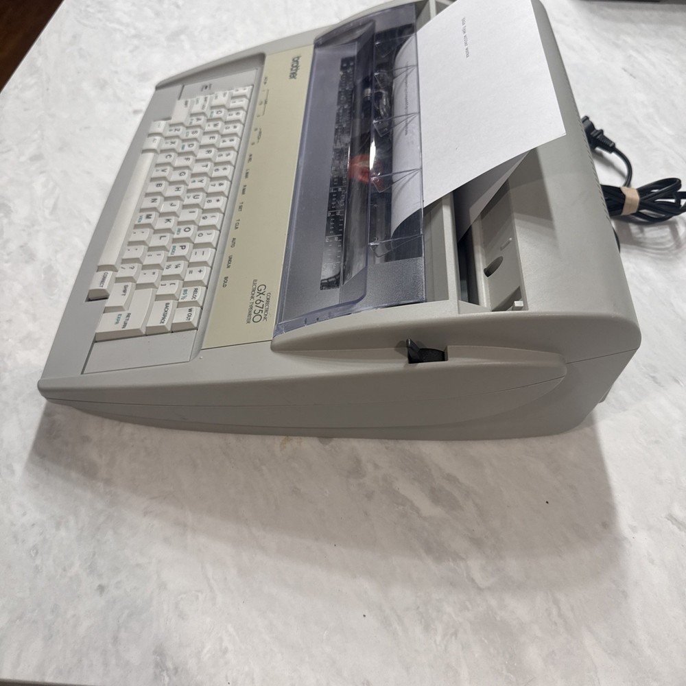 Brother GX-6750 Correctronic Electronic Typewriter Tested Working