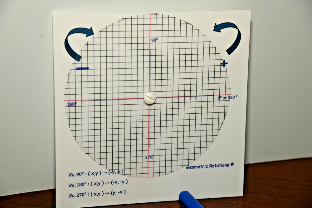 Math School supplies - Geometry Rotations Tool for Transformations