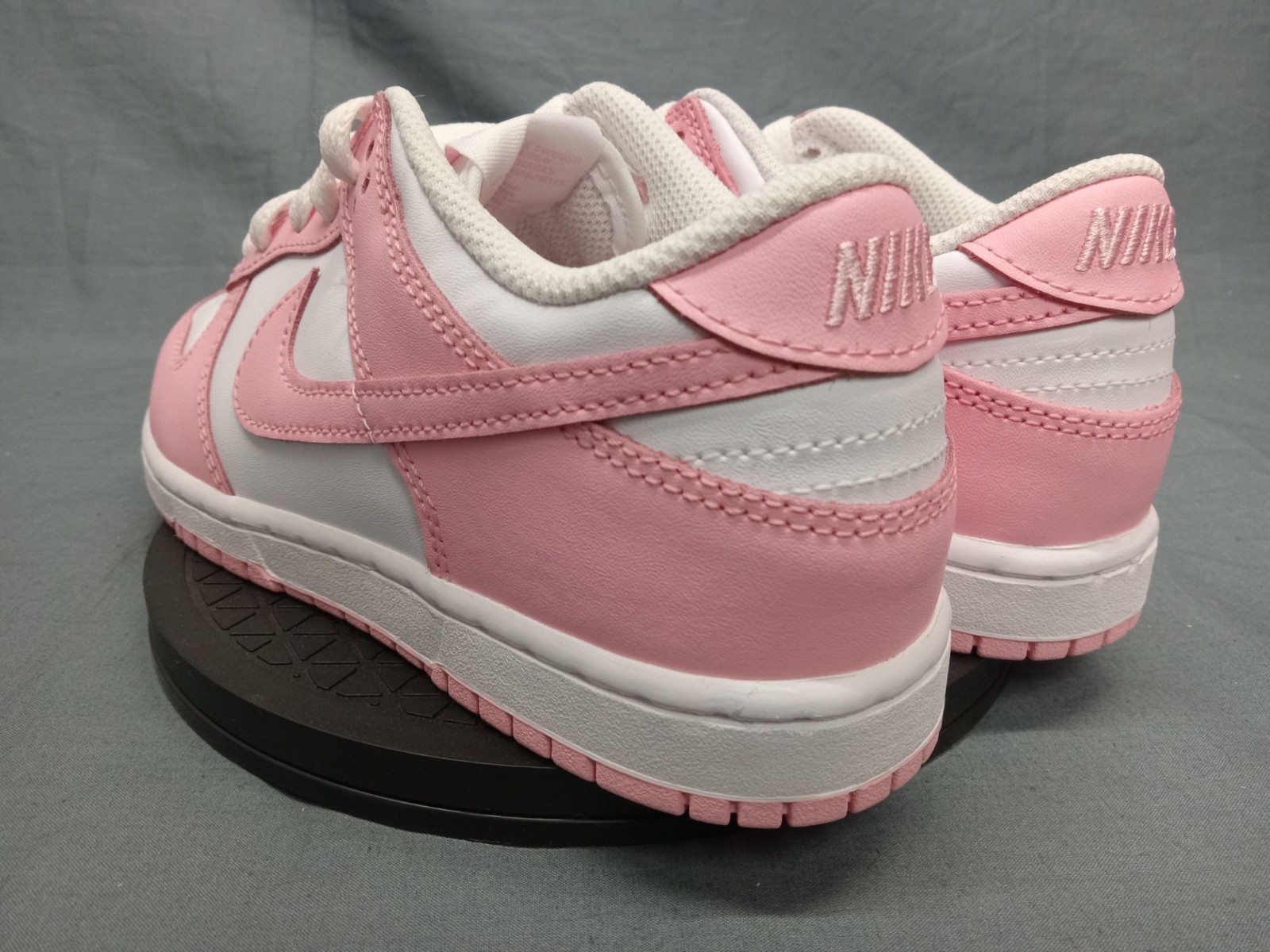 Nike Dunk Low (PSE) Sneakers White Soft Pink Girls Size 3Y NEW NO BOX!