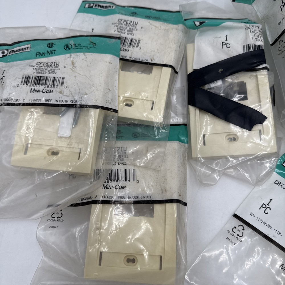 Panduit Ortronics LOT Mini-Com Frames Covers Plates Jacks
