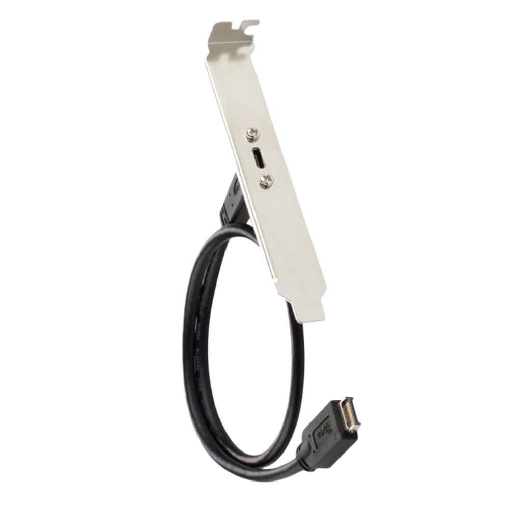 Plastic + Metal Plug & Play Type E PCI-E to Type C Female Cable Extension Wire