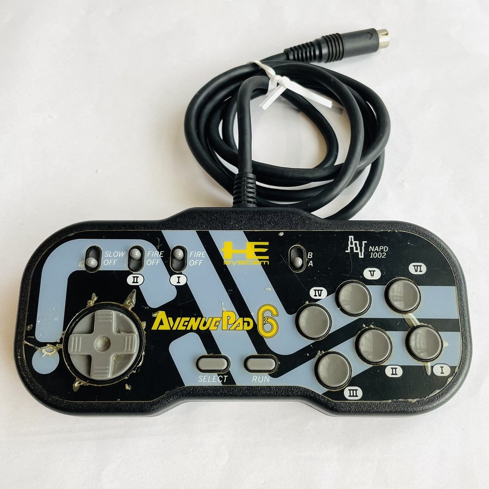 PC Engine 6 button Controller Avenue Pad 6 PCE HE system Control Pad from Japan