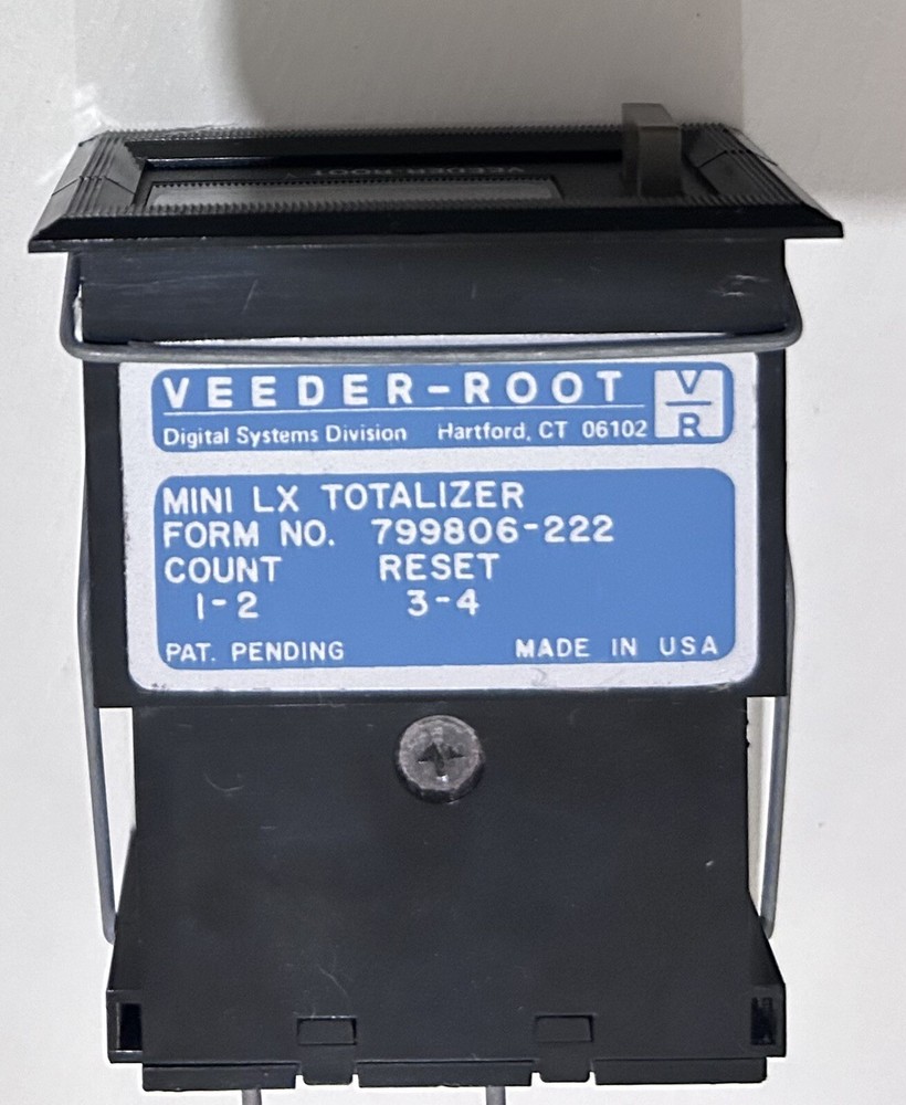 VEEDER ROOT - 0799806-222 - 6 DIGIT LCD Mini Totalizer - (NEW )