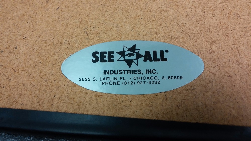 See All Flat Mirror w/ Wall Mount Bracket. 9"X18"