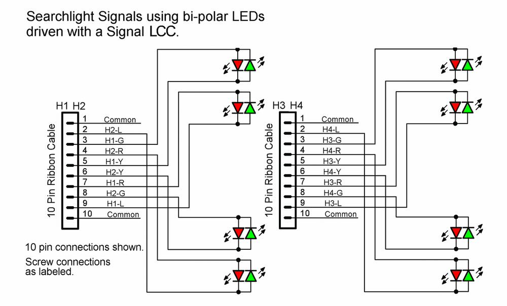 RR-CirKits ~ LCC-32H ~ 32 Head Signal Controller ~ 8 Line Input/Output Node LCC