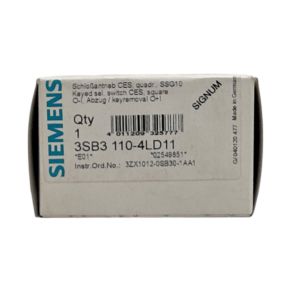 SIEMENS 3SB3110-4LD11 LOCK DRIVE