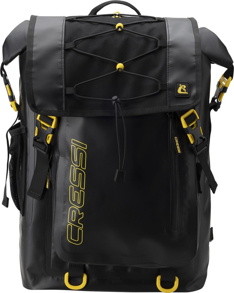 Cressi Venom Dry Backpack – Multiple Compartments for Holding 30 L, Black