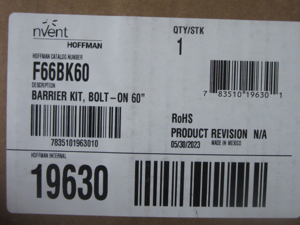NVENT HOFFMAN F66BK60 BARRIER KIT 60"