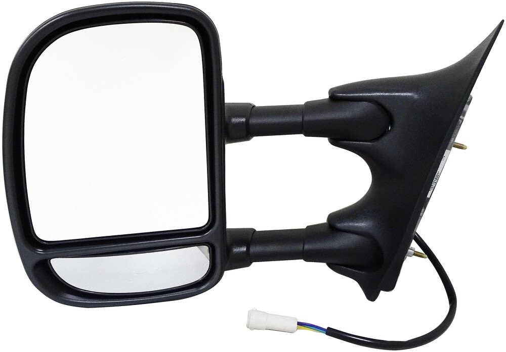 Genuine Side View Mirror - Left Power Telescopic Black Round Plug 955-363