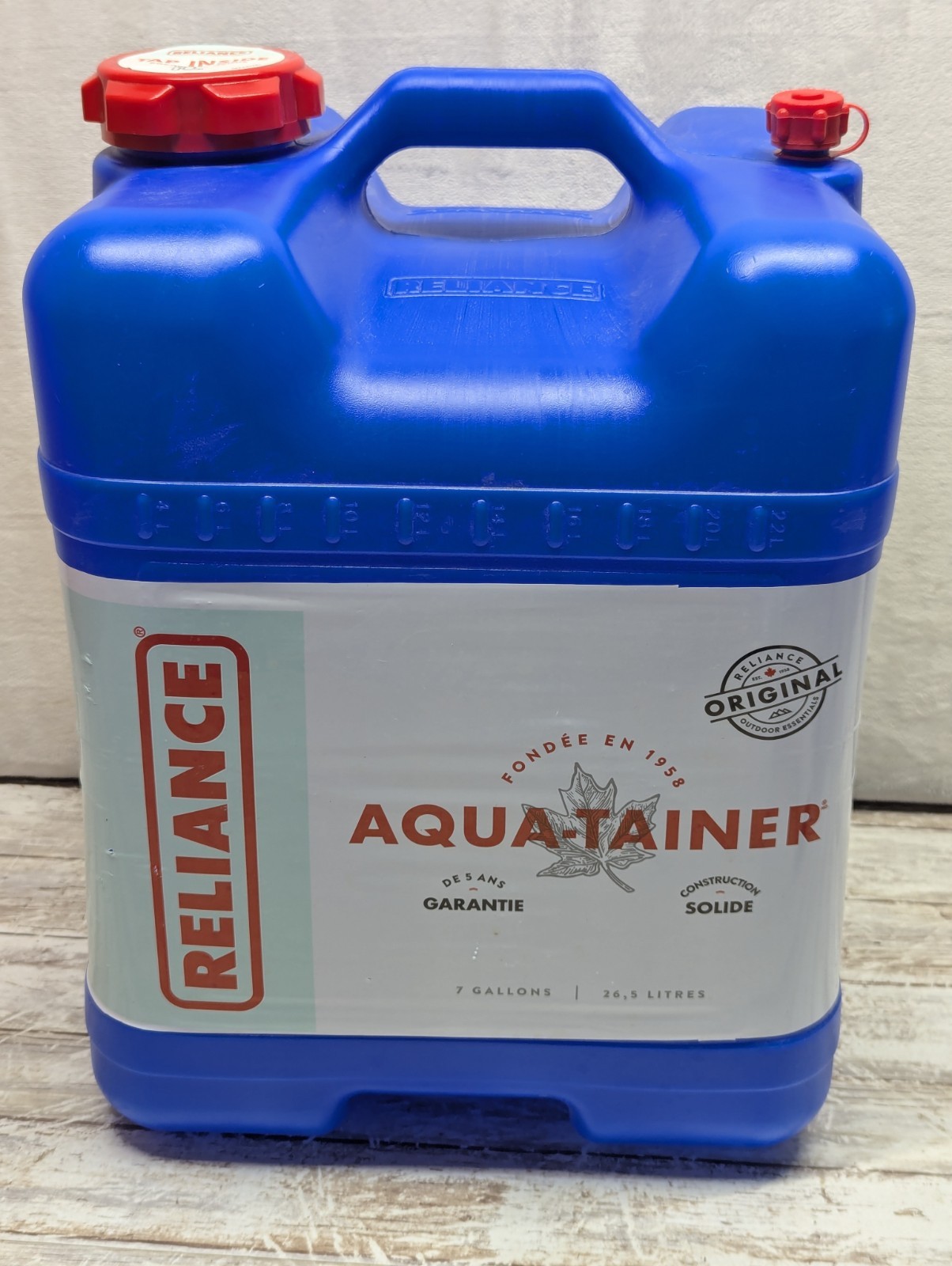Reliance Aqua-Tainer Water Container 7 Gallon Never Used