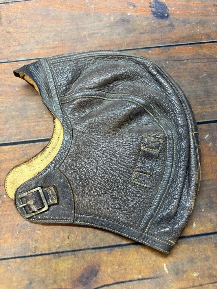 WW2 US Navy NAF 1092 Leather Flight Helmet