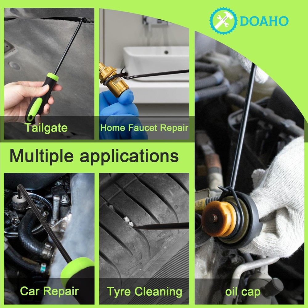 12PCS Automotive Hook and Pick Tool Set,Long & Mini Precision Puller Remover ...